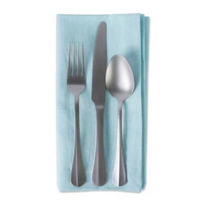 Dii Solid Chambray Napkin Set/6 In Aqua
