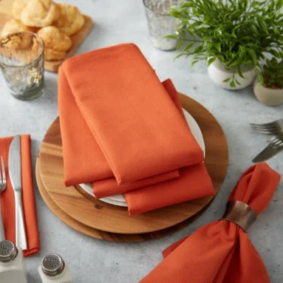 Dii Solid Everyday Cloth Napkin Set/6 In Spice