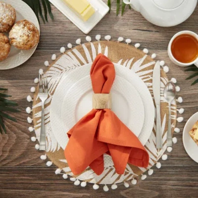 Dii Solid Everyday Cloth Napkin Set/6 In Spice