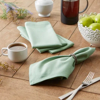 Dii Solid Everyday Cloth Napkin Set/6 In Jadeite