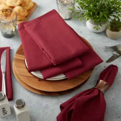 Dii Solid Everyday Cloth Napkin Set/6 In Wine