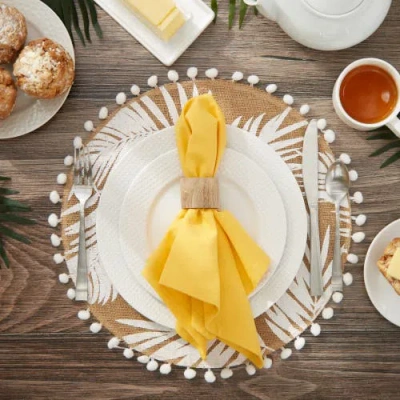 Dii Solid Everyday Cloth Napkin Set/6 In Marigold