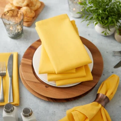 Dii Solid Everyday Cloth Napkin Set/6 In Marigold