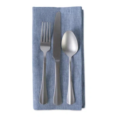 Dii Solid Chambray Napkin Set/6 In Blue