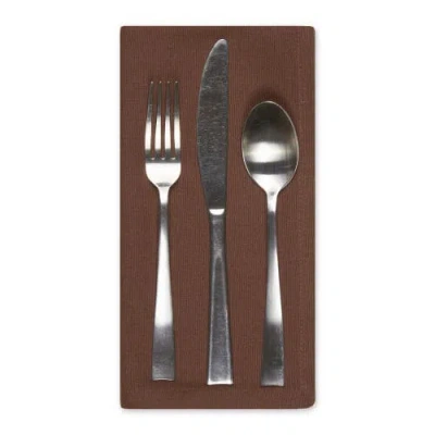 Dii Solid Everyday Cloth Napkin Set/6 In Bark Brown
