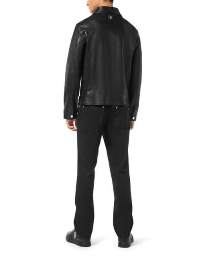 Billionaire Logo-plaque Jacket In Black