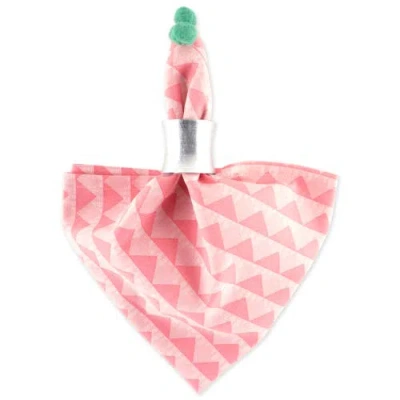 Dii Bermuda Triangles Napkin Set/6 In Bermuda Pink