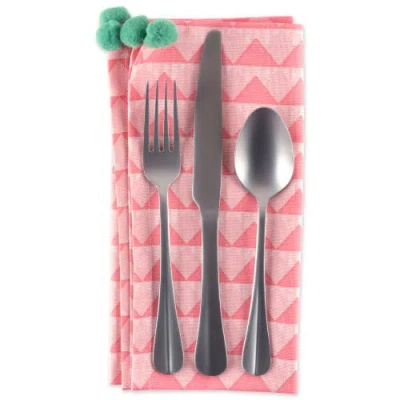 Dii Bermuda Triangles Napkin Set/6 In Bermuda Pink