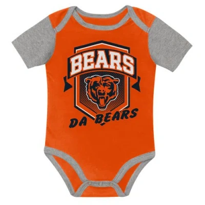 Outerstuff Newborn  Chicago Bears First Round Pick Three-piece Creeper Set In Aqua