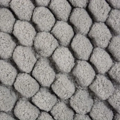 Dii Microfiber Chenille Bath Mat Gray 17x24 In Gray