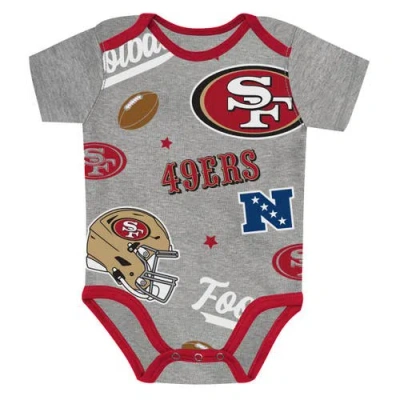 Outerstuff Infant  San Francisco 49ers First Round Pick 3-piece Creeper Set In Red
