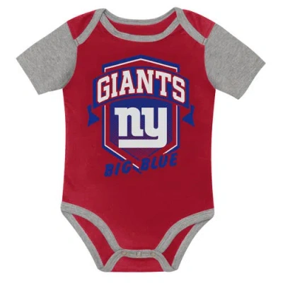 Outerstuff Infant  New York Giants First Round Pick 3-piece Creeper Set In Blue