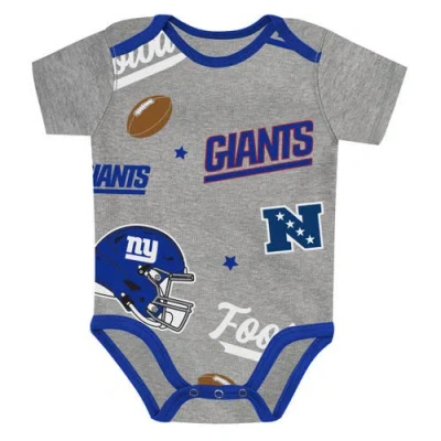 Outerstuff Infant  New York Giants First Round Pick 3-piece Creeper Set In Blue