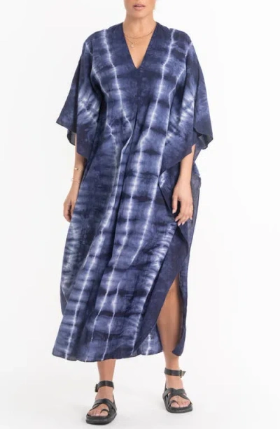 Ocean + Main Ocean+main Maxi Cotton Caftan In Multi