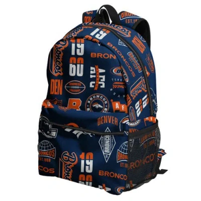 Outerstuff Denver Broncos Backpack And Lunchbox Set In Navy