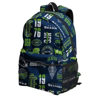 Outerstuff Seattle Seahawks Backpack And Lunchbox Set In Navy