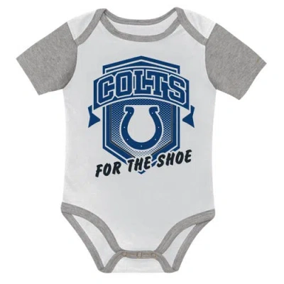 Outerstuff Infant  Indianapolis Colts First Round Pick 3-piece Creeper Set In Multi