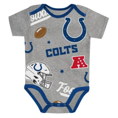 Outerstuff Infant  Indianapolis Colts First Round Pick 3-piece Creeper Set In Multi