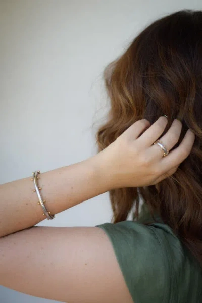 Meideya Orbit Mixed Ring In Gold-silver