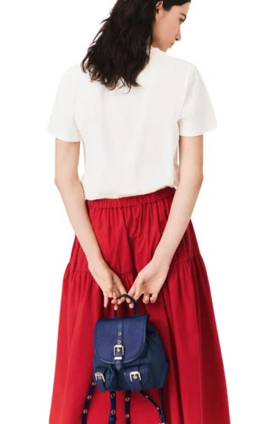 Maje T-shirt With Embroidery In White
