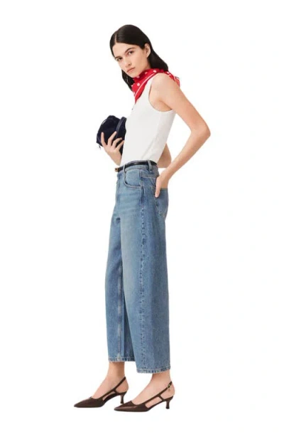 Maje Balloon Jeans In Blue