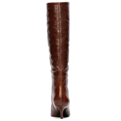 Black Suede Studio Sutton 50 Boot In Cinnamon Leather