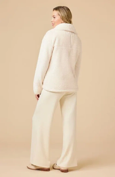 Softies Dreamplush 1/4 Zip Pullover Jacket In Neutral