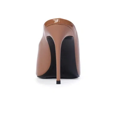 Black Suede Studio Fallon 100 Mule In Mousse Patent Leather