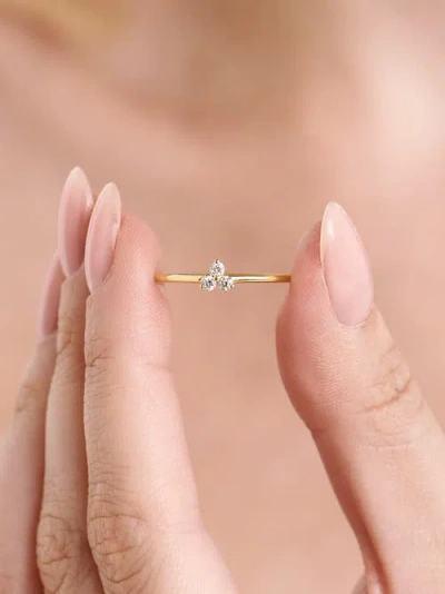 Devata Cluster Lab Grown Diamond Ring In Gold