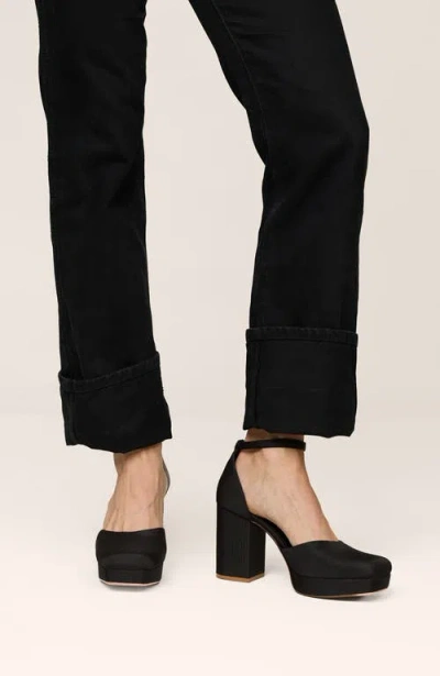 Charlotte Stone Libby Ankle Strap Platform Pump In Black