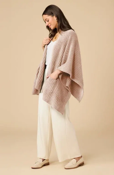 Softies Solid Rib Marshmallow Shawl In Neutral