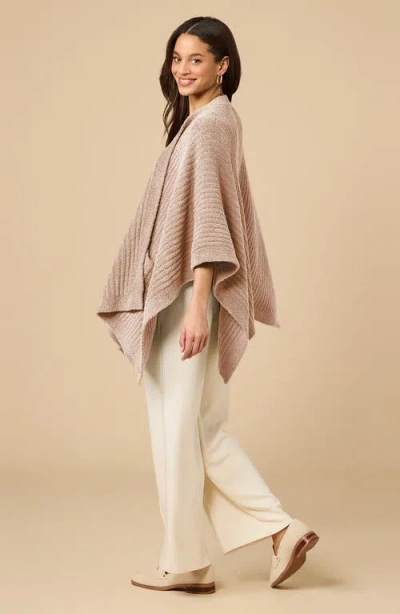Softies Solid Rib Marshmallow Shawl In Neutral