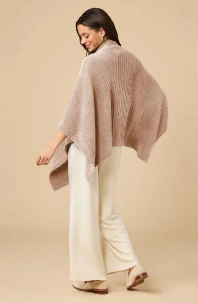 Softies Solid Rib Marshmallow Shawl In Neutral