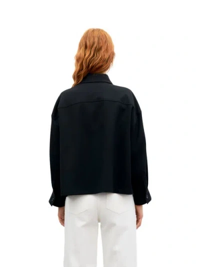 Gerard Darel Junia Oversized Jacket In Black