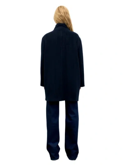 Gerard Darel Agna Virgin Wool Coat In Blue