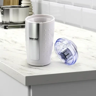 Better Chef 150-watt Coffee Grinder, White In White