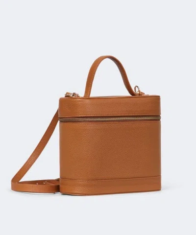 Mesch Baul Leather Bag In Caramel