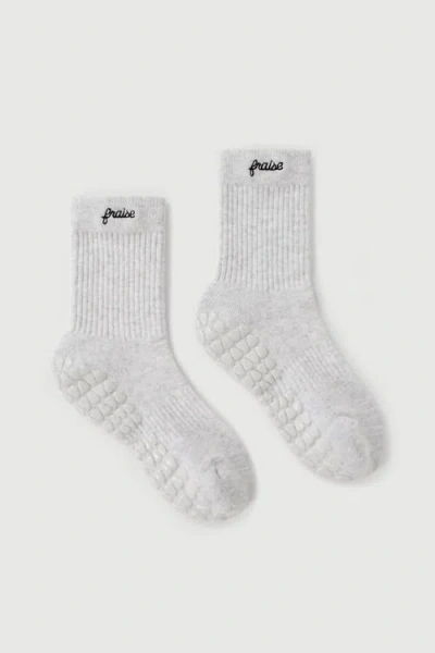 Fraise The Script Set Grip Socks In Vanille/platinum/onyx