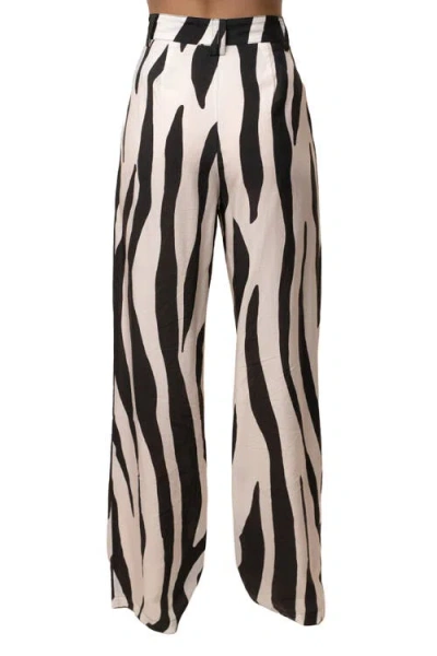 Jluxlabel Zebra Essential Flow Trouser In Multi