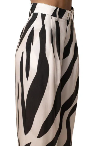 Jluxlabel Zebra Essential Flow Trouser In Multi