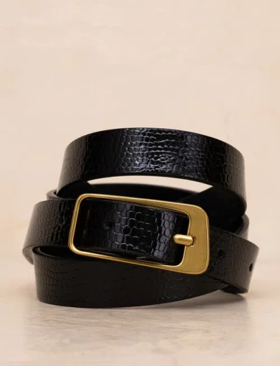 Bobbies Cézembre Belts In Black Viper