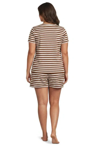 Lands' End Plus Size Knit 2 Piece Pajama Set In Multi