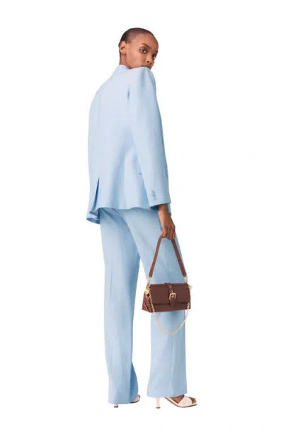 Maje Suit Jacket In Blue Sky