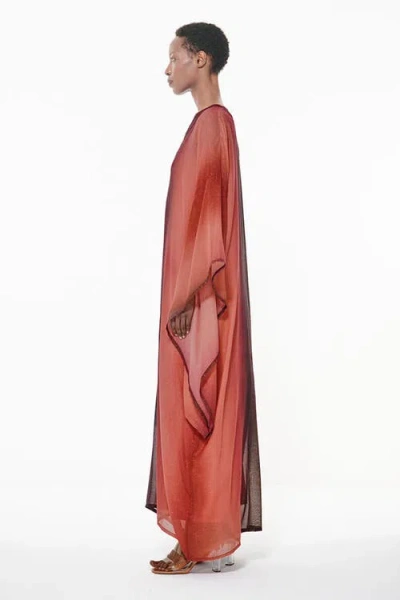 Leem Gradient Print Kaftan Dress In Multicolor