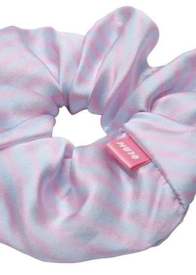 Olah X Mimi Tao Trans Joy Silk Scrunchie In Trans Joy Silk Scrunchie