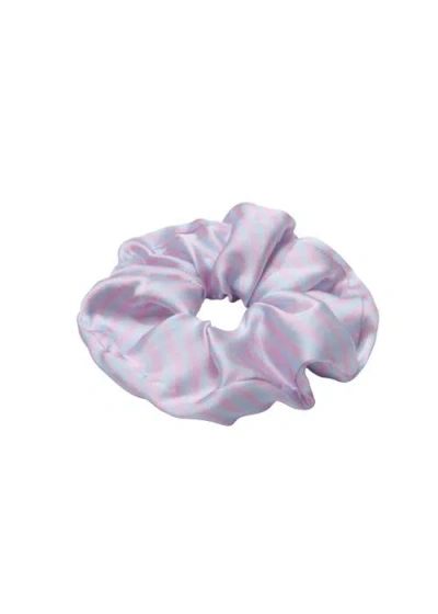 Olah X Mimi Tao Trans Joy Silk Scrunchie In Trans Joy Silk Scrunchie