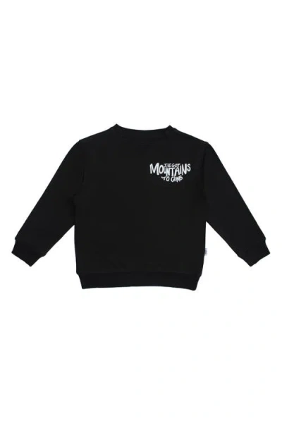 Fletch Mountains To Climb Pullover Sweatshirt In Black