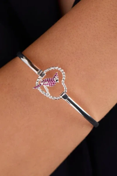 Alex And Ani Cardinal Bangle In Silver