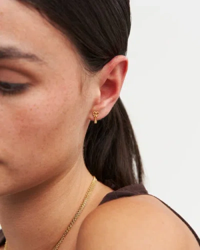 Fable England Key Stud Earrings In Gold