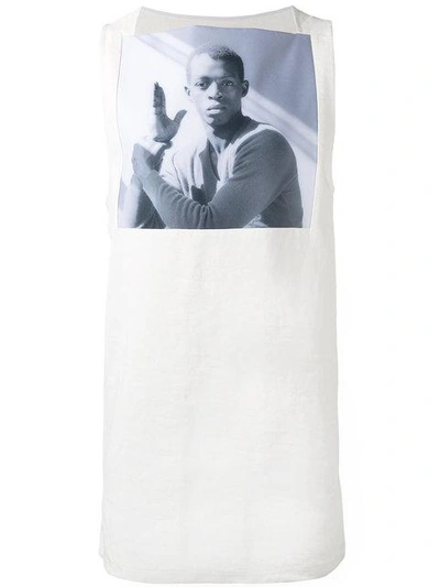 Shop Raf Simons X Robert Mapplethorpe Portrait Print Tank